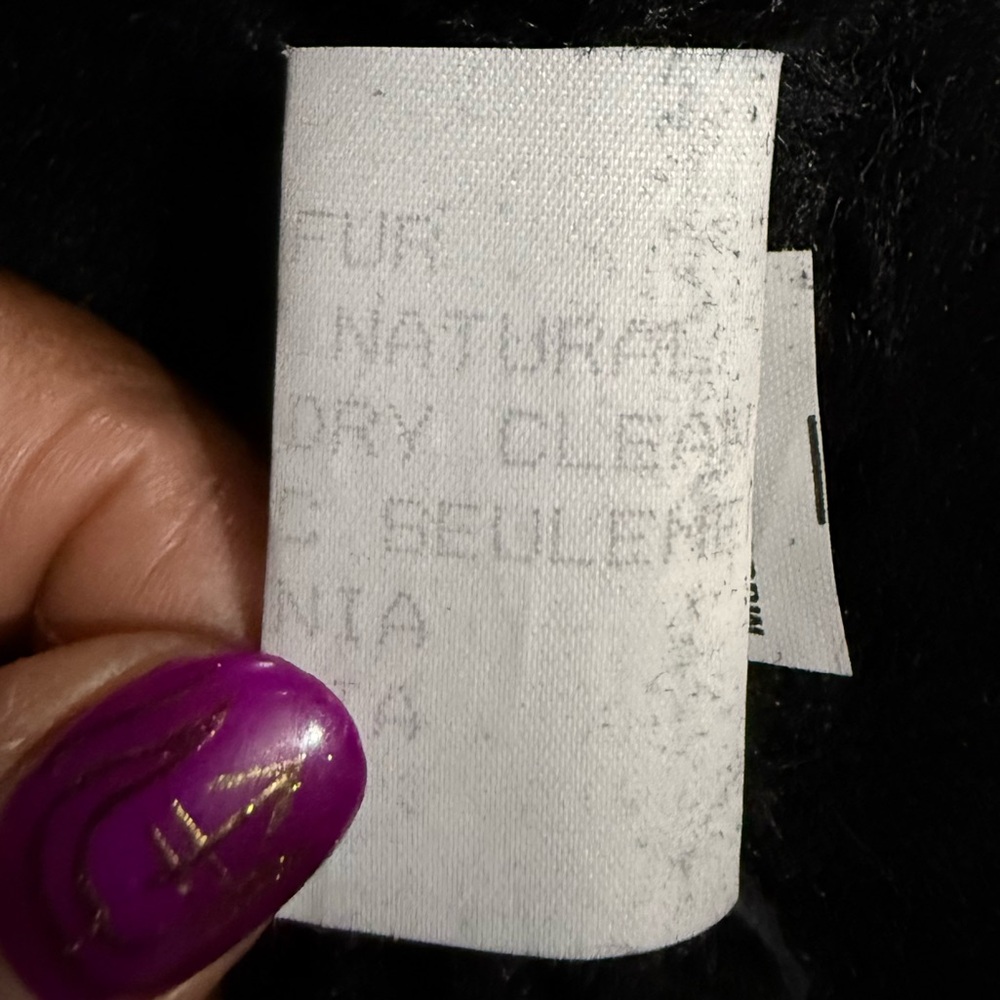 Vintage Danier Natural Fur Black Shearling Coat - Picture 11 of 17